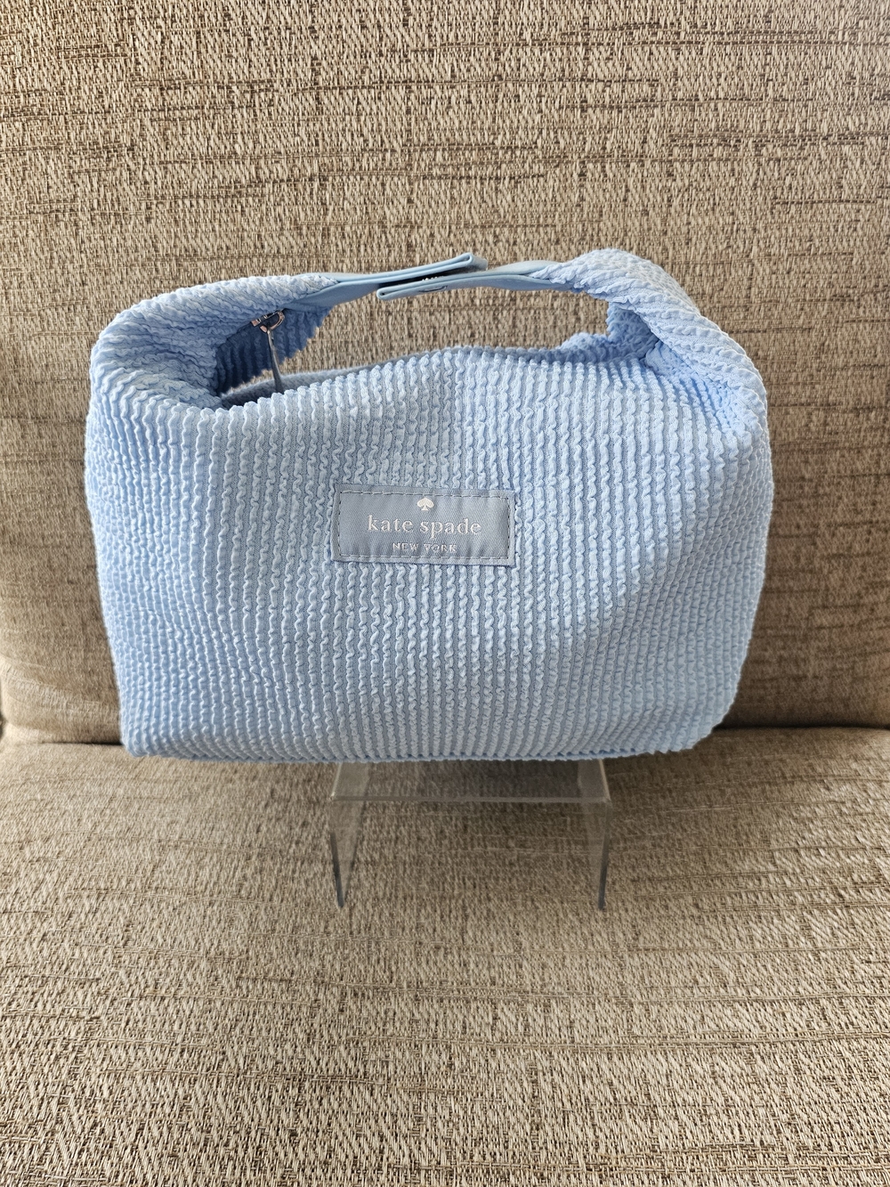 kate spade Light Blue Corded Cosmetic Case with Top Handle